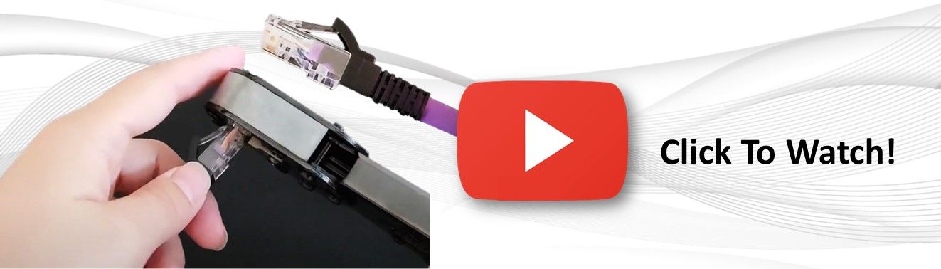 Hoe de Easy UTP RJ45-connector te monteren voor grotere kabel?
